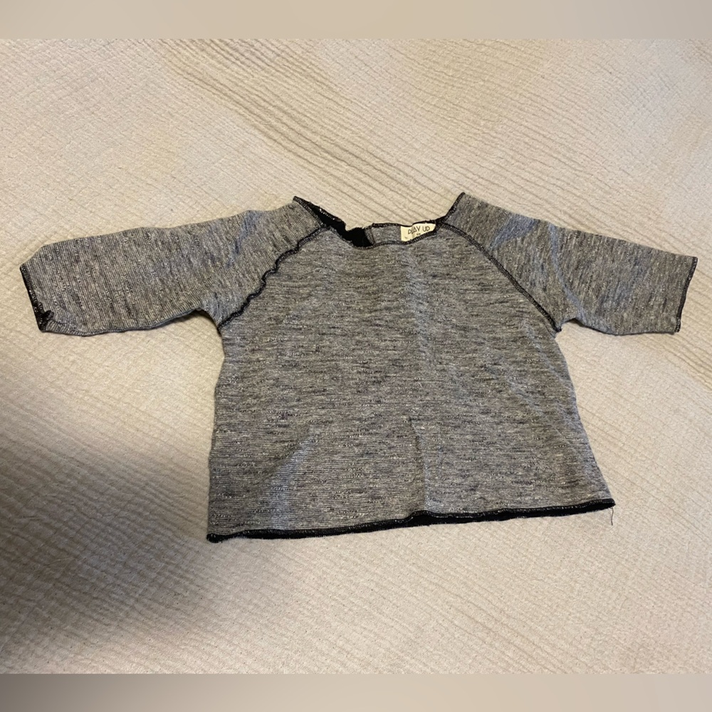 PlayUp Portugal baby organic cotton sweatshirt 3-6mo  boy girl soft Zara Gap